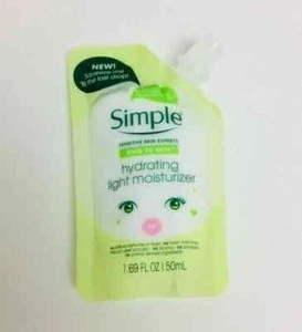 Simple Hydrating Light Moisturizer Purse Sz Squeeze Pouch 2 pack - Picture 1 of 2