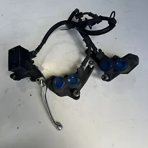 Yamaha TDM900 2006 Front brake calipers pair set brake master set blue - Picture 1 of 11