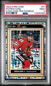 2022-23 OPC O-Pee-Chee Patrick Kane #P-7 Premier Rainbow Foil /99 PSA 9 - Picture 1 of 2