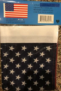 NEW DOUBLE SIDED UNITED STATES 12x18 NYLON FLAG superior quality us seller - Picture 1 of 3
