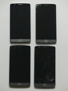 4x LG G3 Working LCDs with Broken Digitizers and Cosmetically Damaged Frames