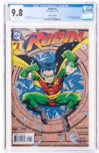 CGC 9.8 ROBIN #1 Collector's Variant WP 1ST REDBIRD APPEARANCE 1993 1ST REGULAR - Picture 1 of 3