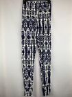 Boohoo Womens Size 4 Navy Aztec Print Joggers Legging Fit Cuffed Ankle Stretch