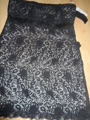 VALENTINO ICONICO ABITO DA COCKTAIL NERO LANA PANNELLO PELLE IT44 UK1