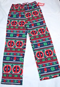 Marvel Deadpool 100% Cotton Pajama Lounge Pants Size MD - Picture 1 of 9