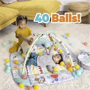 Ball Pit & Baby Gym - Jumbo Play Mat for Newborns to Toddlers 5-In-1 - Picture 1 of 12