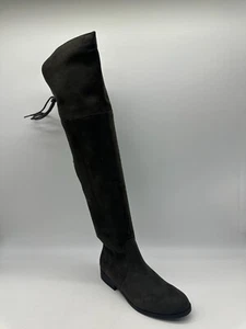 Lust for Life Ramsey Gray Fabric Over The Knee Stretch Boots Women's Size 7.5 M - Picture 1 of 12
