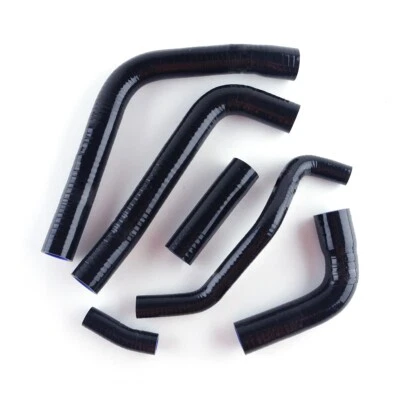 Black For YAMAHA YZF R6 1999-2002 Coolant Pipe Silicone Radiator Hose 2000 2001 - Image 1 of 4