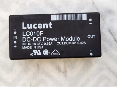 2 (LOTE) Lucent LC010F DC-DC Módulo de alimentación IN DC 18-36V, OUT DC 3.3V, 2.42A Foto 1 de 2