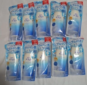 Skin Aqua UV Super Moisture Gel Set of 10 Sunscreen Waterproof SPF50+ 110g Japan - Picture 1 of 8