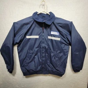 Continental Airlines Logo Red Ledge Baggage Handler Jacket Men's Navy Blue SZ XL - Picture 1 of 10