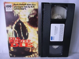 Die Monster Die 1965 80's VHS Movie Boris Karloff, H.P. Lovecraft HBO Video 9972 - Foto 1 di 3