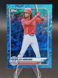 2025 Topps MLB All Star Game CJ ABRAMS BLUE FOIL SP/150 #38 Nationals - Imagen 1 de 3
