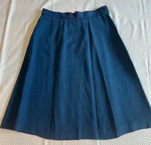 Liz Claiborne, 90's Navy Blue A-Line Skirt, Size 6 - Picture 1 of 6