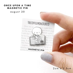 NEW The Coffee Monsterz Co TCMC Once Upon A Time Emoti Magnetic Enamel Pin - Picture 1 of 1