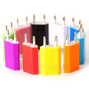 New EU plug USB power home wall charger adapter for cellphone - Photo 1 sur 13