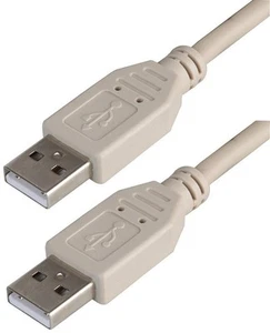PRO SIGNAL - Câble USB 2.0 A Mâle à Mâle, 2m Gris - Photo 1/1