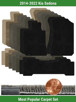 Lloyd Custom Ultimat коврик комплект для 2014-2022 Kia Sedona (3 штуки) #V78 - Изображение 1 из 4