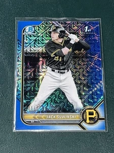 2022 Bowman Chrome MOJO REFRACTOR Jack Suwinski BLUE /150 - Picture 1 of 1
