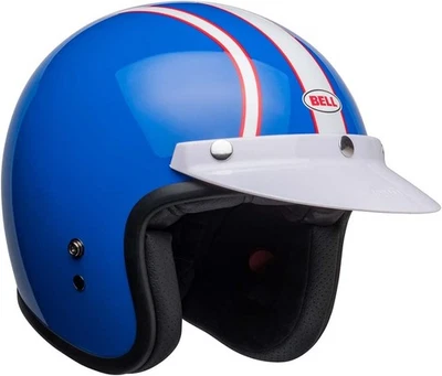 Bell Custom 500 Helmet (Six Day Mcqueen Gloss Blue/White) - Image 1 of 4