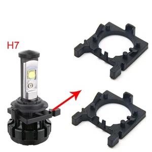 2Pcs/Set H7 Car LED Headlight Adapter Sockets Base For Ford Focus MK2 Mondeo MK4 - Picture 1 of 9