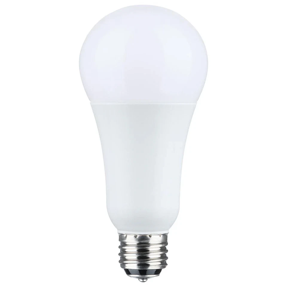 5/14/20 Watt A21 LED - 3-Way Lamp - White Finish - 2700K CCT - Medium Double Con - Image 1 of 4