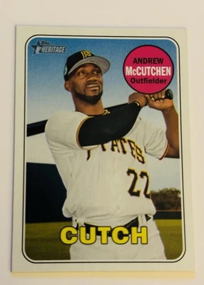 2018 Topps Heritage Nickname #50 Andrew McCutchen "Cutch" - Изображение 1 из 2