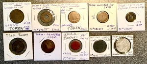 Lotto di 10 gettoni vari vintage da collezione, vedi foto - Foto 1 di 6