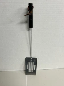 Vintage langer Spatelwender mit 5 Schlitzen und Holzgriff - BBQ Grill Flip - Bild 1 von 3