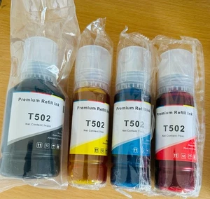 Pakiet butelek atramentowych Epson T502. 4pk - Zdjęcie 1 z 2