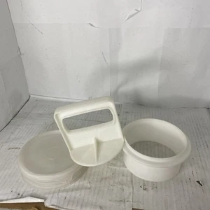 Vintage Tupperware #884 Hamburger Press 3.5” Mold And Others - Picture 1 of 4