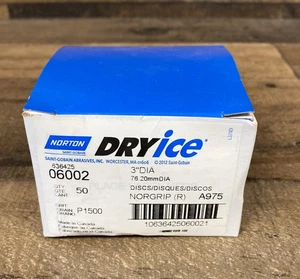 Discos Norton 06002 3" Dry Ice Norgrip 1500gr 50/Paquete - Imagen 1 de 3