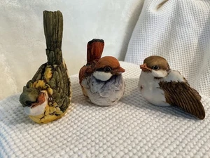 ARTEFICE Ottanta Italien Vögel DREI Esposito 1983 handbemalt Spatz - Bild 1 von 10