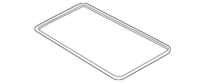 Junta de cristal techo corredizo original Volkswagen 8K5-877-297-A Foto 1 de 2