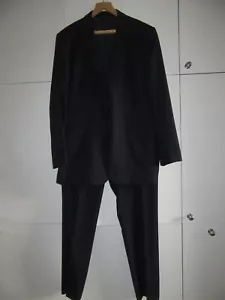 Mens AQUASCUTUM UK 46R W38 Blue Striped Wool 2-piece Suit GENUINE Great - Picture 1 of 24