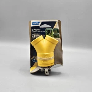 CAMCO 55433  RV Generator Outlet Adapter 3 Prong 1 pk  - Picture 1 of 4