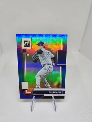 2022 Donruss #165 Gerrit Cole Blue Holo  New York Yankees - Image 1 of 3