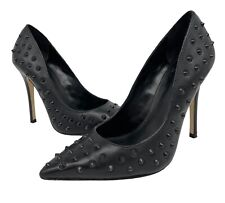 Truth Or Dare By Madonna Women’s Cesis  Pump Heel Black Leather Studded Size 6.5