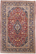Medallion Floral Design Hand-Knotted 6’6X9’7 Vintage Oriental Rug Wool Carpet