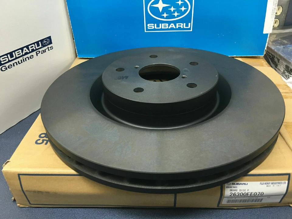 Disco de freno delantero Subaru Impreza STI ojo de perro ojo de halcón x 2 fabricante de equipos originales Foto 1 de 1