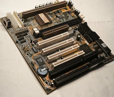 HOT Slot 1 AT Zida ZX98-AT *Coppermine* mini Motherboard + CPU, 128 MB & Bonus - Image 1 of 4
