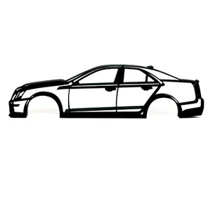 Cadillac CTS V Sedan Silhouette Desk Art Toolbox Art Wall Art Automotive Art - Picture 1 of 3