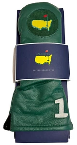 2025 Masters GREEN LEATHER DRIVER HEAD COVER SMATHERS BRANSON NEEDLEPOINT  Flag - Picture 1 of 4