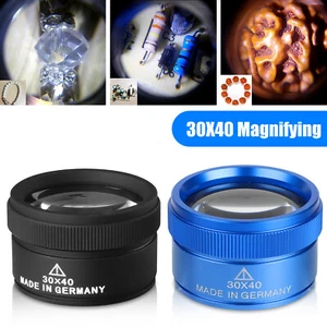 30X Pocket Magnifying Glass Eye Loop Optical Magnifier Jewelry Watch Repair Tool - Picture 1 of 14