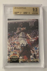 1992-93 Stadium Club Shaquille O'Neal RC #247 BGS 9.5 GEM MINT LAKERS HOF 🔥 - Picture 1 of 2