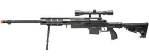 WellFire MB4412BA Bolt Action Airsoft Sniper Rifle w/ Scope and Bipod - Picture 1 of 3