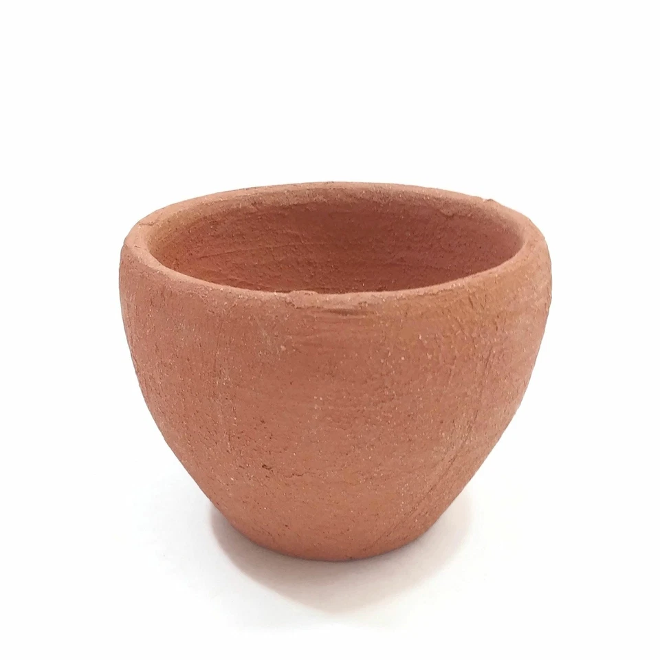 Quemador de incienso orgánico hecho a mano La Chamba arcilla manchado cuenco marrón 3,5" de ancho Foto 1 de 4