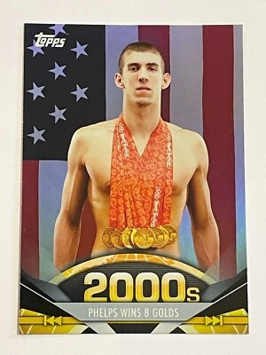 2011 Topps American Pie 2000's Foil #192 - Michael Phelps - Phelps Wins 8 Golds - Image 1 of 2