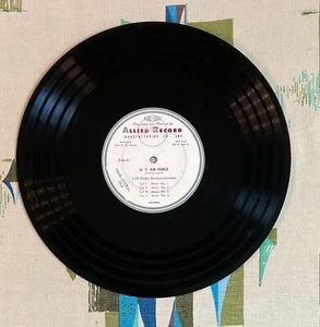 U.S. Air Force Aviation Cadets Recruiting Radio Commercials 12" G+ - Foto 1 di 5