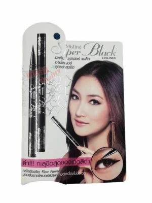 Delineador de ojos Mistine súper negro maquillador recomendado 0,05 mm dibujo 2,80 mm Foto 1 de 3